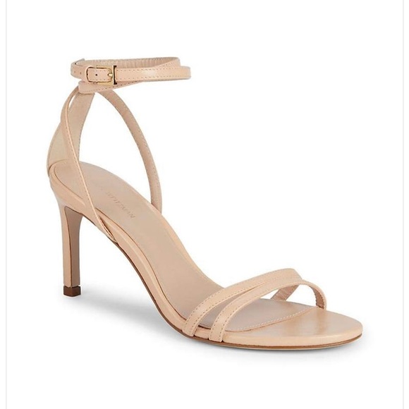 Stuart Weitzmen Lexie ‘Blush Nude’ Leather Sandel Woman’s Size 7.5 - Picture 1 of 7
